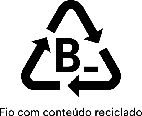 Fio com conteúdo reciclado